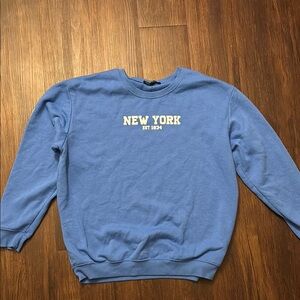 Blue Brooklyn New York Crewneck Sweater